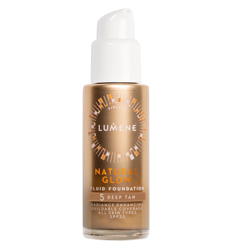 31861931748945032 Natural Glow Fluid Foundation SPF20 podkład rozświetlająco-wygładzający 5 Deep Tan 30ml - obrazek 1