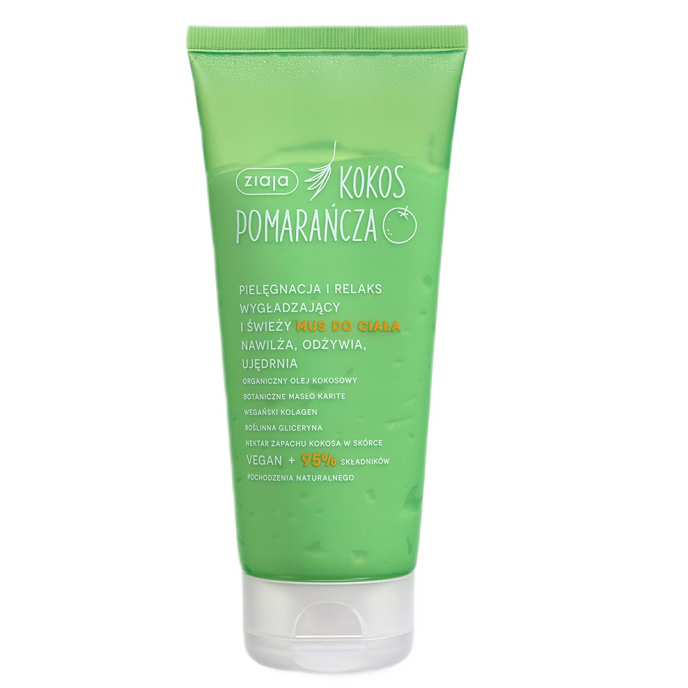 31900471719217630 Kokos Pomarańcza wygładzający i świeży mus do ciała 200ml - obrazek 1