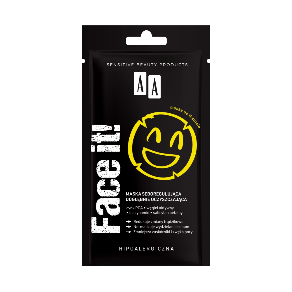 31927811681298675 Face It! maska seboregulująca dogłębnie oczyszczająca 18ml - obrazek 1