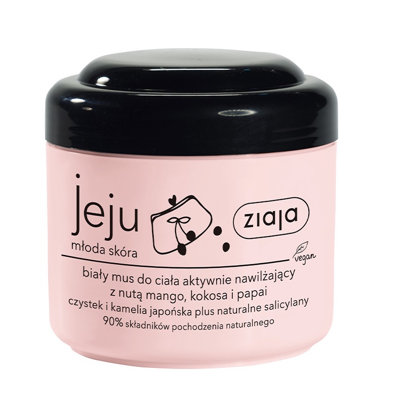 31935401649241907 Jeju biały mus do ciała aktywnie nawilżający z nutą mango kokosa i papai 200ml - obrazek 1