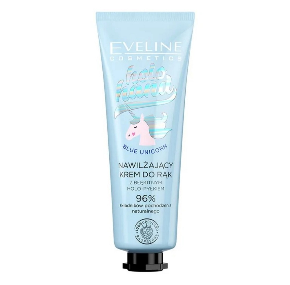 31940911634554554 Holo Hand Blue Unicorn nawilżający krem do rąk z błękitnym holo-pyłkiem 50ml - obrazek 1