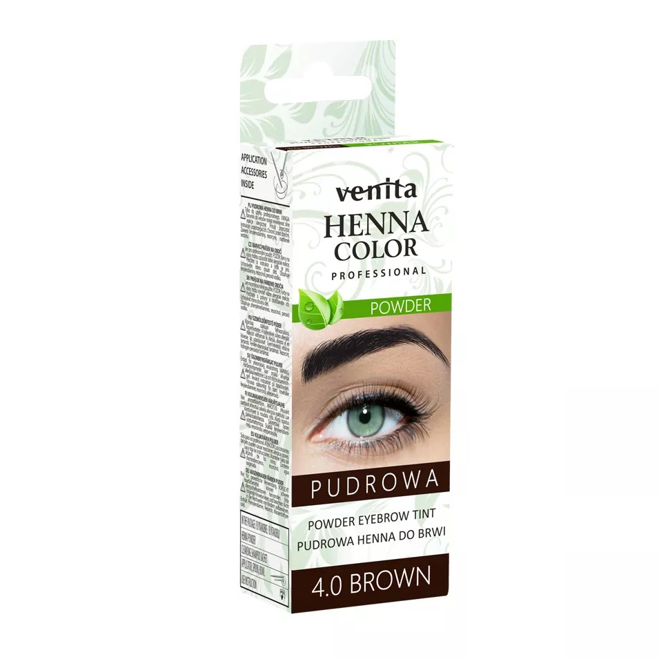 32168341659014980 Henna Color Powder pudrowa henna do brwi 4.0 Brown 4g - obrazek 1