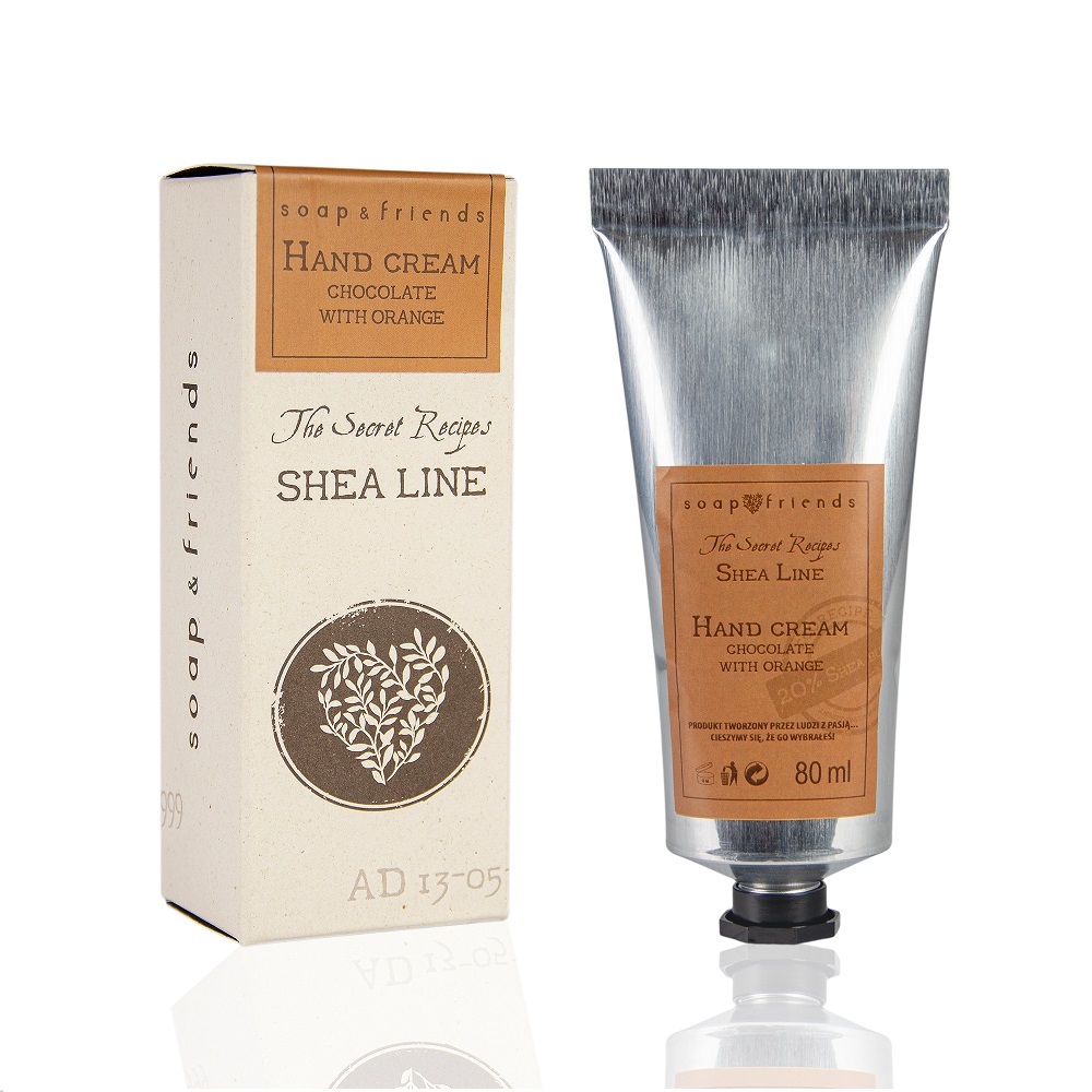 32213081692964753 Shea Line krem do rąk Czekolada z Pomarańczą 80ml - obrazek 1