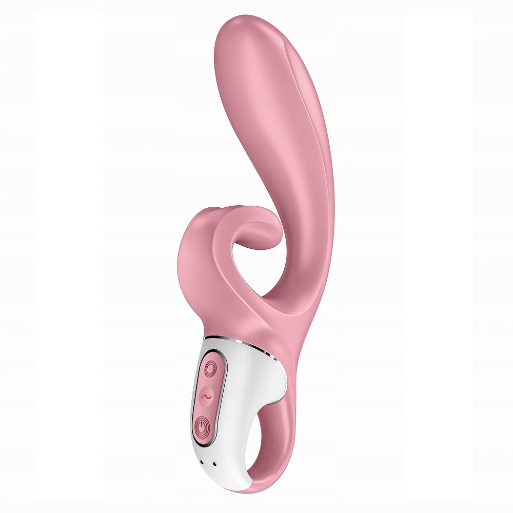 32221371696582289 Hug Me wibrator typu króliczek Pink/White - obrazek 1