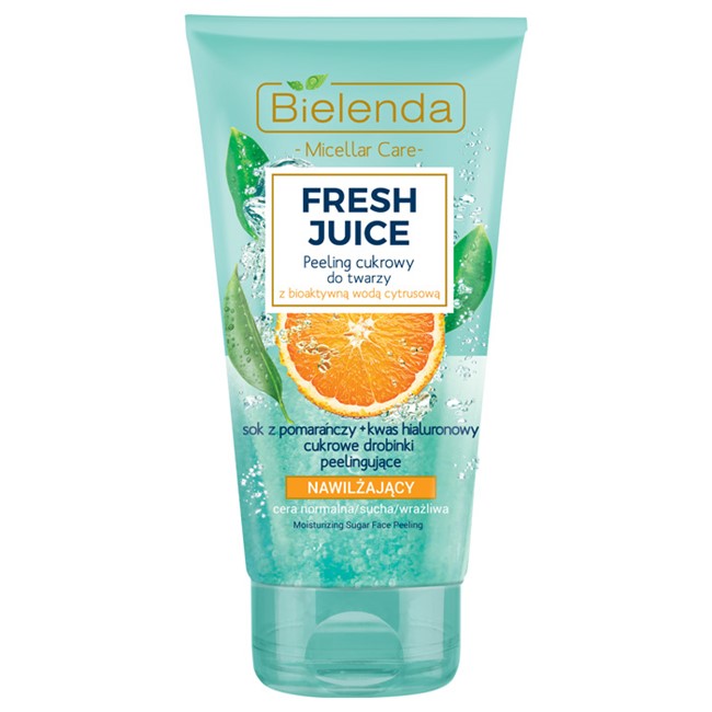 32320971587469862 Fresh Juice peeling cukrowy nawilżający z wodą cytrusową Pomarańcza 150g - obrazek 1