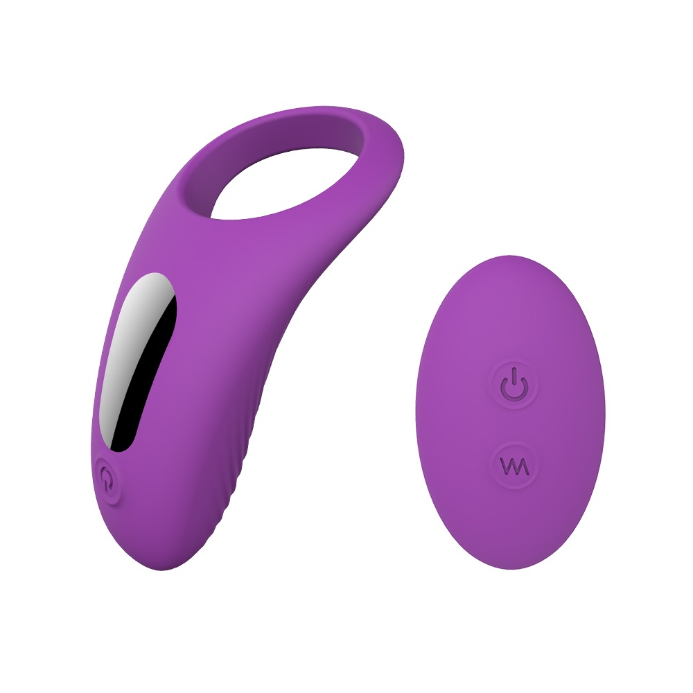 32402841635163874 Himan-RTC pierścień wibracyjny zdalnie sterowany z 9 trybami wibracji Purple - obrazek 1