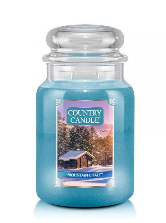 32425611642610062 Duża świeca zapachowa z dwoma knotami Mountain Chalet 680g - obrazek 1