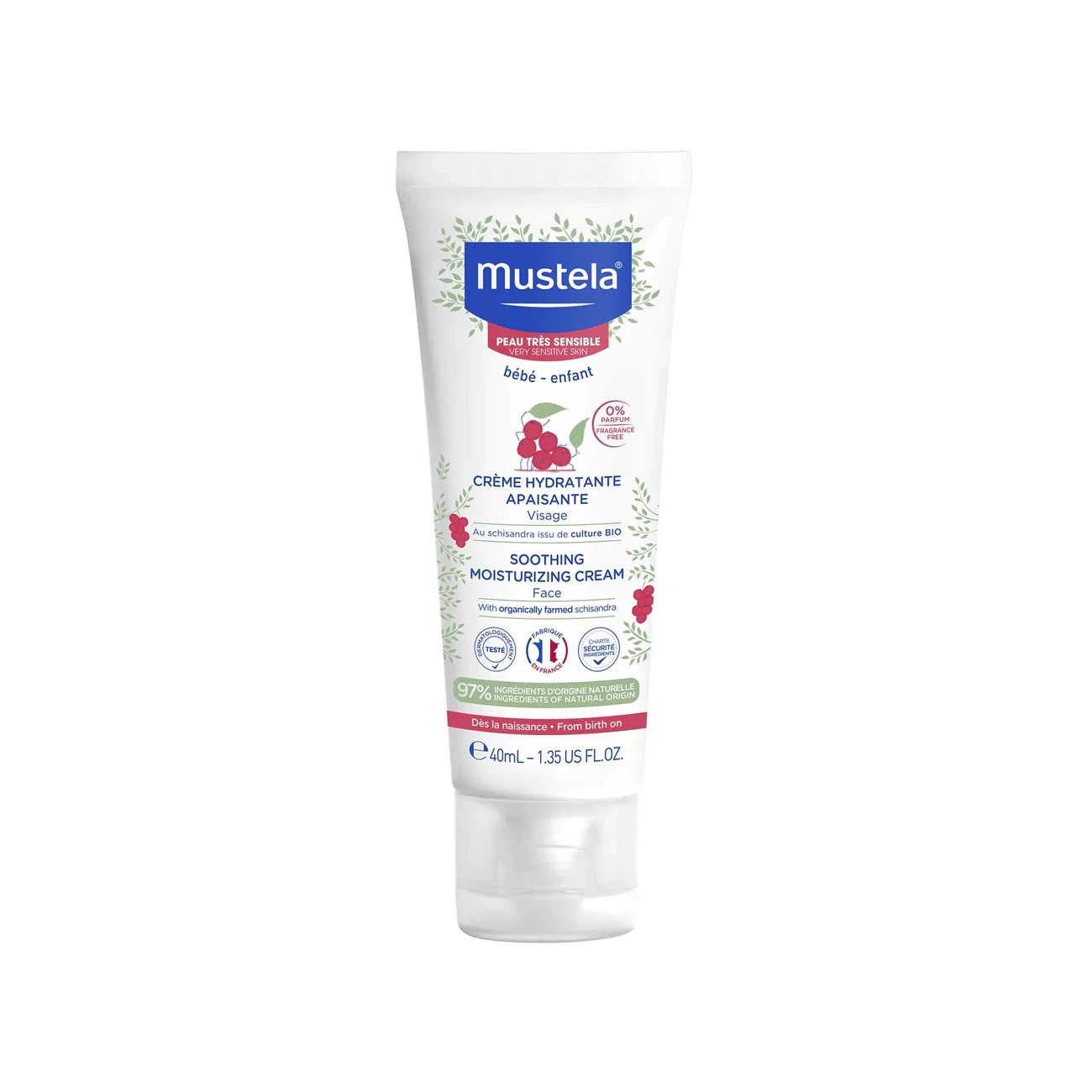 32482001653905814 Soothing Moisturizing Cream łagodzący krem nawilżający do twarzy dla dzieci i niemowląt 40ml - obrazek 1