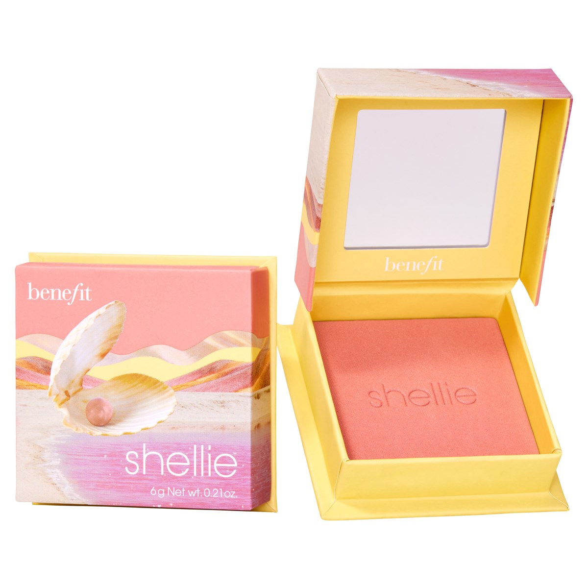 32535801672318392 Shellie Warm-Seashell Pink Blush róż do policzków w ciepłym odcieniu różowej muszli 6g - obrazek 1