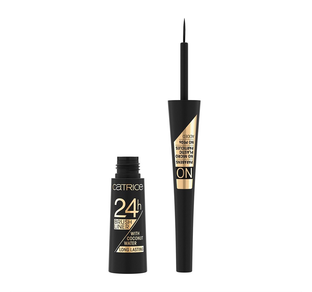 32540411618990016 24H Brush Liner eyeliner w płynie 010 Ultra Black 3ml - obrazek 1