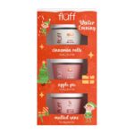 Winter Evening zestaw peeling do ciała Grzane Wino 100ml + masło do ciała Szarlotka 100ml + masło do ciała Bułeczki Cynamonowe 100ml