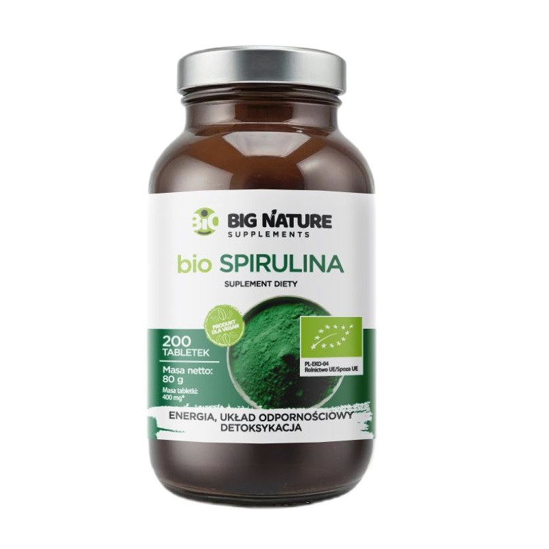 32936741762846932 Bio Spirulina suplement diety 200 tabletek - obrazek 1