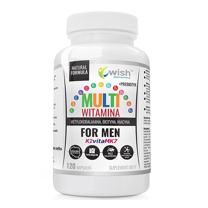 32937251748248048 For Men Multiwitamina Complex + Prebiotyk suplement diety 120 kapsułek - obrazek 1