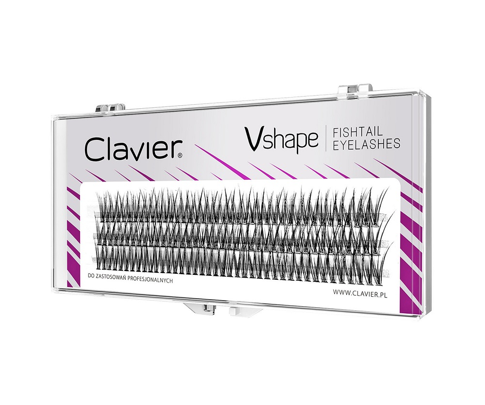 33000531603260680 Vshape Fishtail Eyelashes kępki rzęs 10mm - obrazek 1