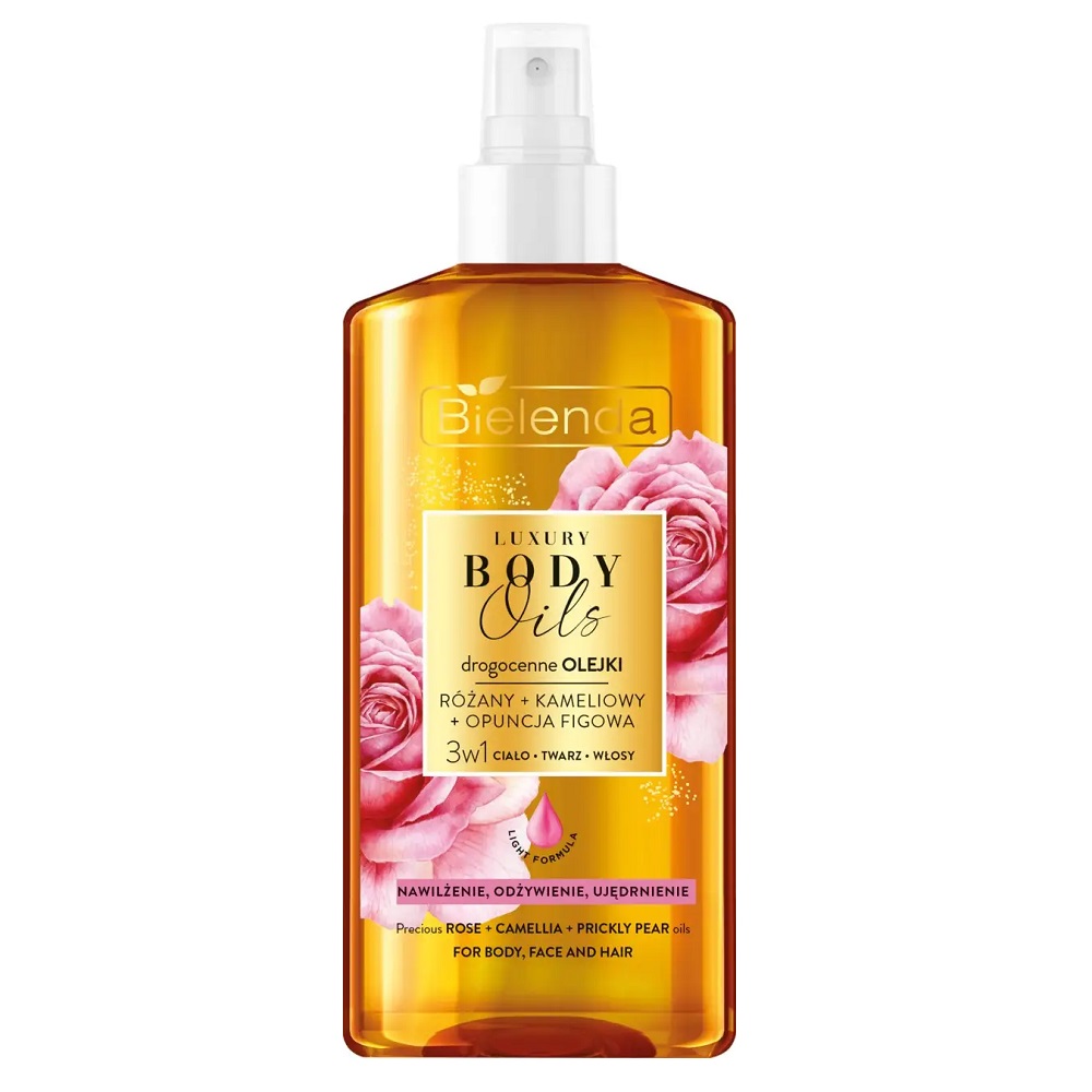 33017991721398837 Luxury Body Oils olejek do pielęgnacji 3w1 Różany + Kameliowy + Opuncja Figowa 150ml - obrazek 1