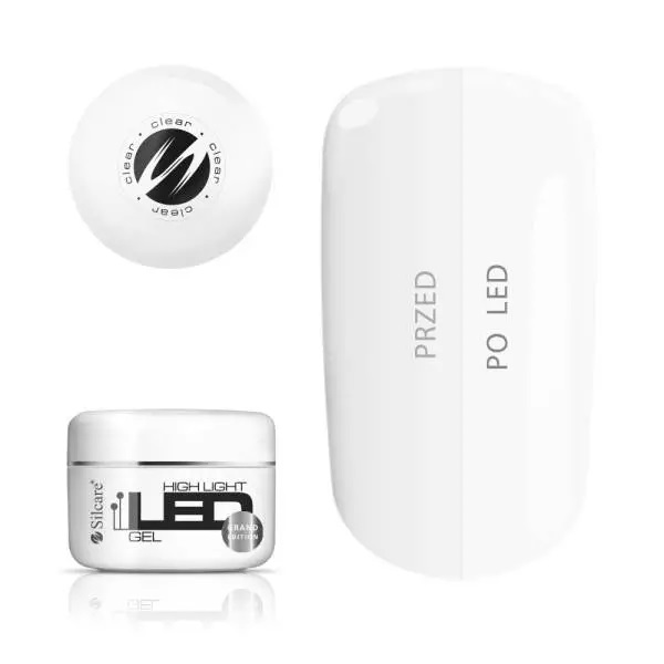 33018231663754332 High Light Led Gel średniogęsty jednofazowy żel do paznokci Clear 100g - obrazek 1