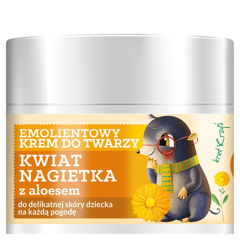 33026201616583447 Herbal Care Kids emolientowy krem do twarzy Kwiat Nagietka 50ml - obrazek 1