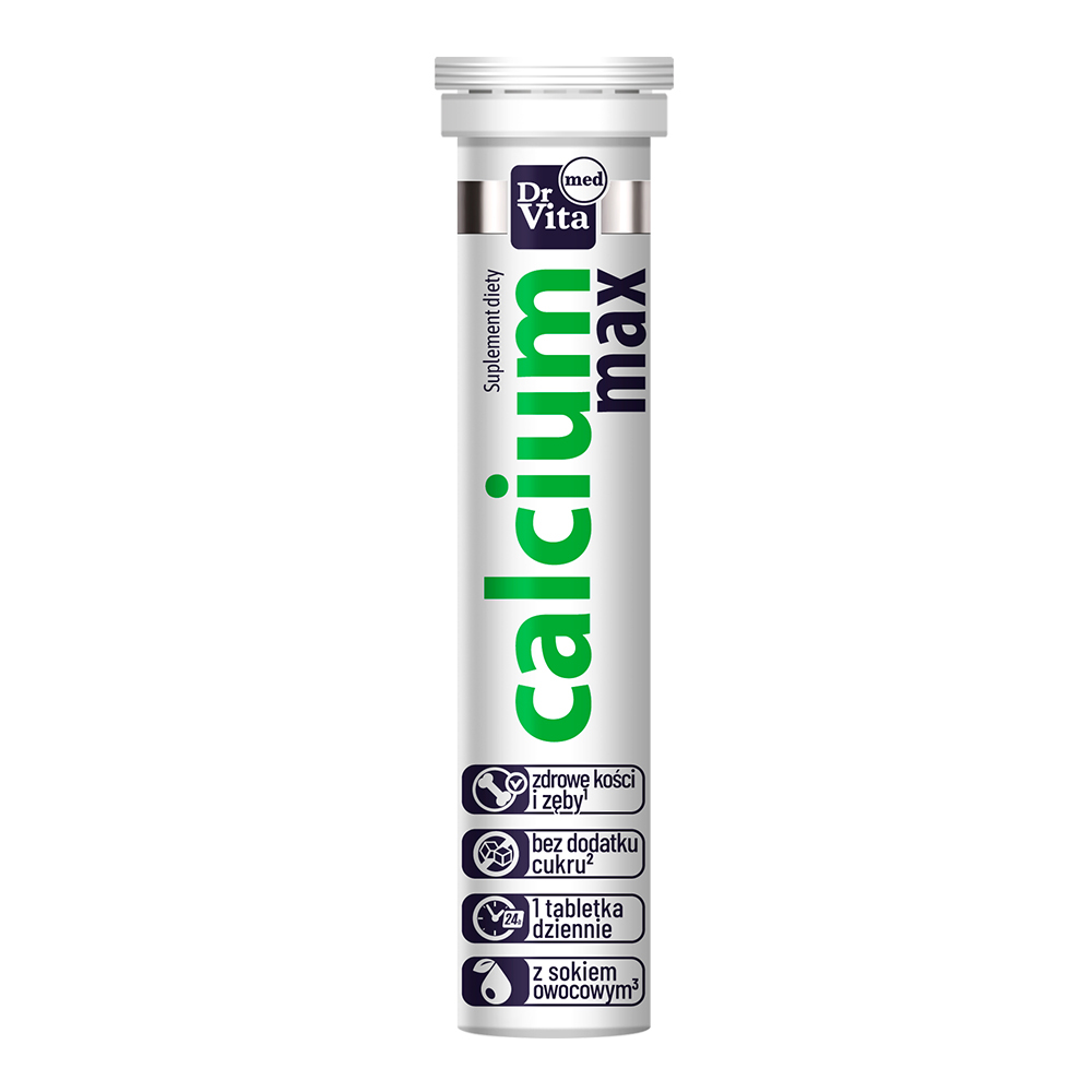 33032291697206188 Calcium Max suplement diety 20 tabletek musujących - obrazek 1