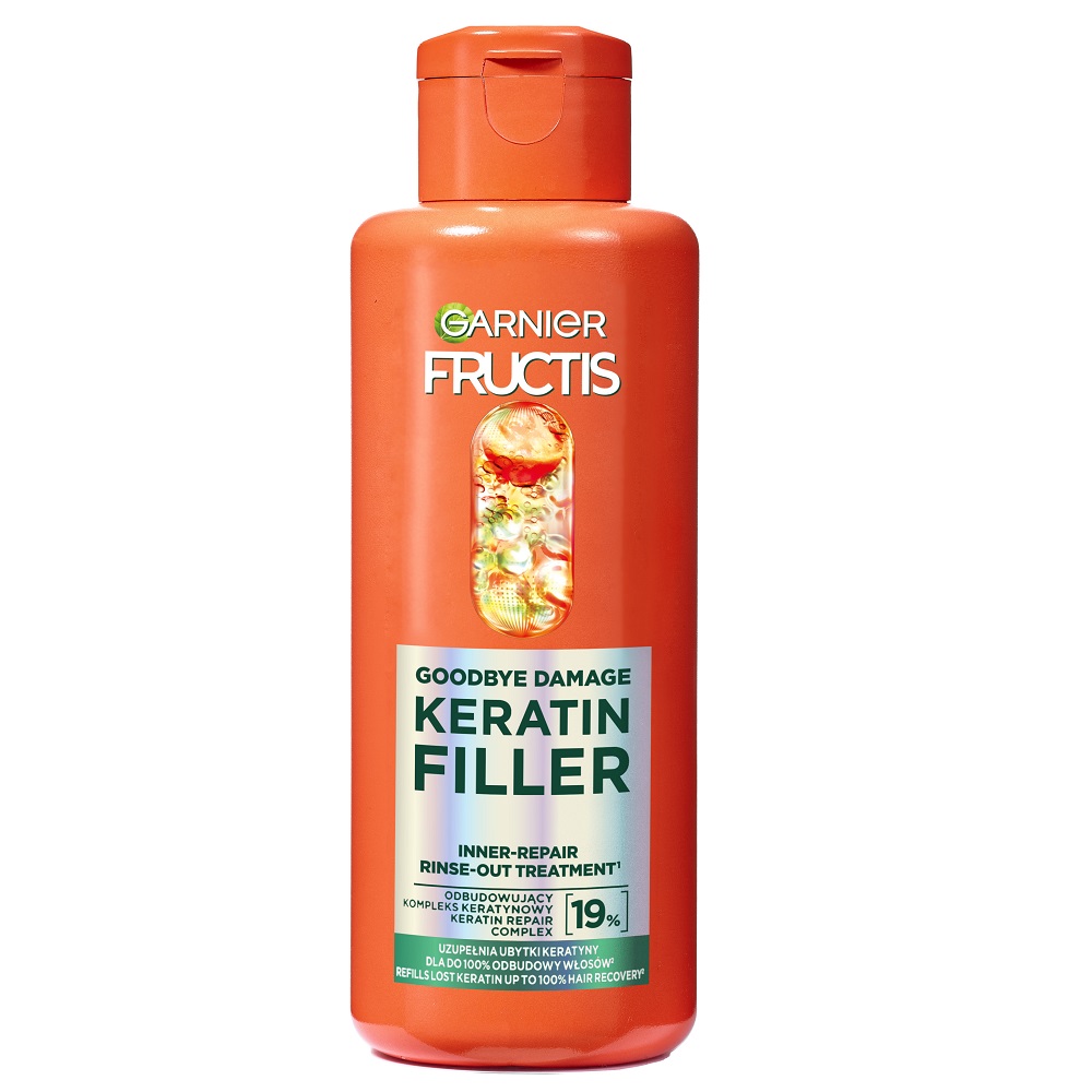 33049991711633194 Fructis Goodbye Damage Keratin Filler odbudowująca kuracja do włosów do spłukiwania 200ml - obrazek 1