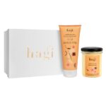 Korzenna Pomarańcza zestaw świeca sojowa 215ml + scrub do ciała 300g