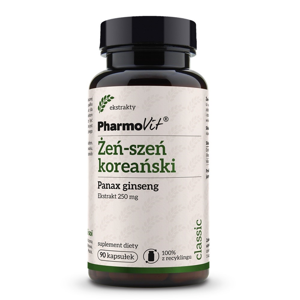 33222961746003820 Żeń-szeń koreański 250mg suplement diety 90 kapsułek - obrazek 1