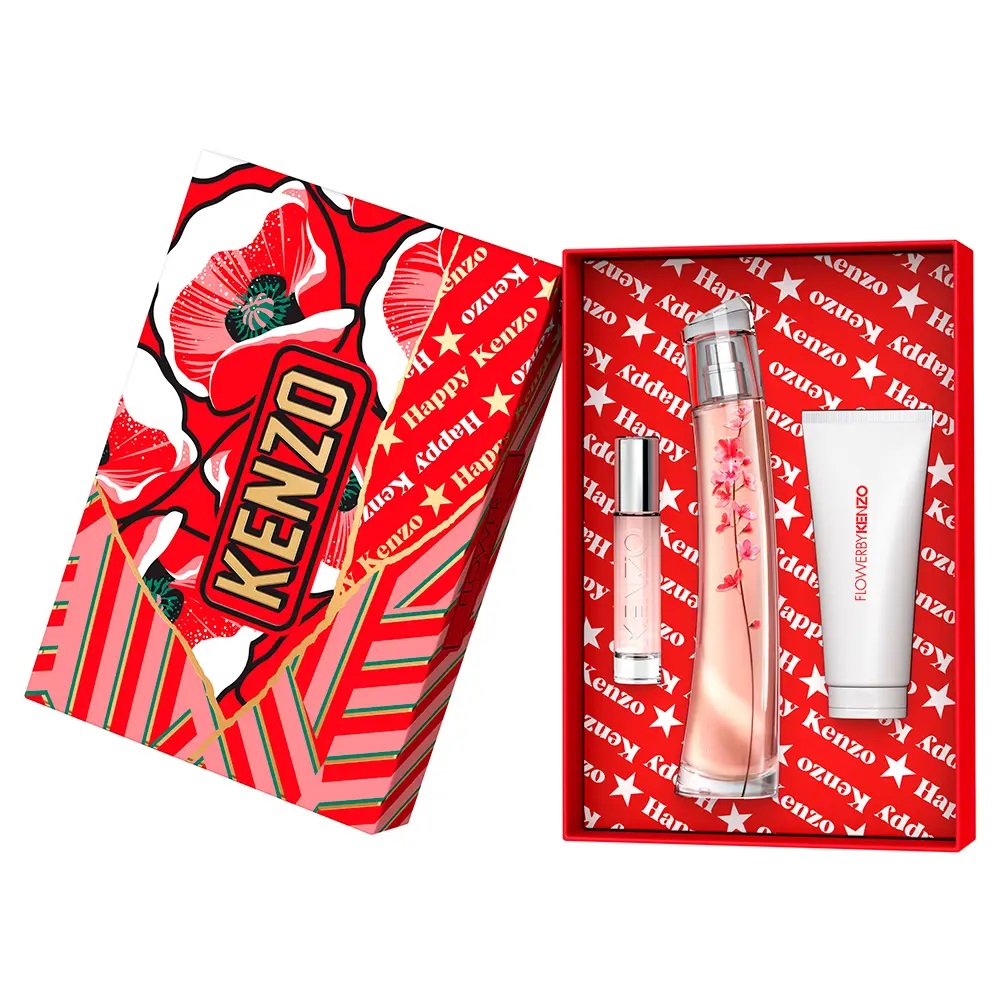 33224041745491133 Flower Ikebana by Kenzo zestaw woda perfumowana spray 75ml + balsam do ciała 75ml + woda perfumowana spray 10ml - obrazek 1