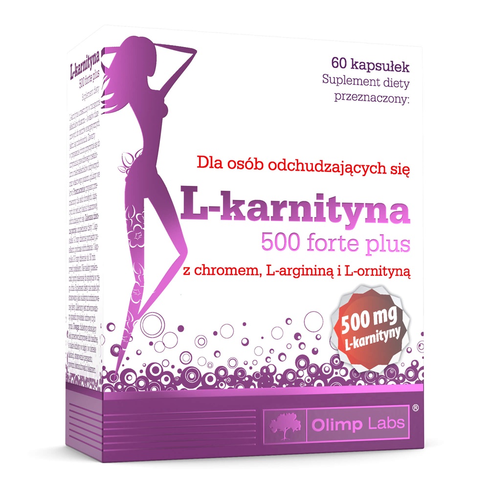 33231051742977546 L-Karnityna 500 Forte Plus suplement diety 60 kapsułek - obrazek 1