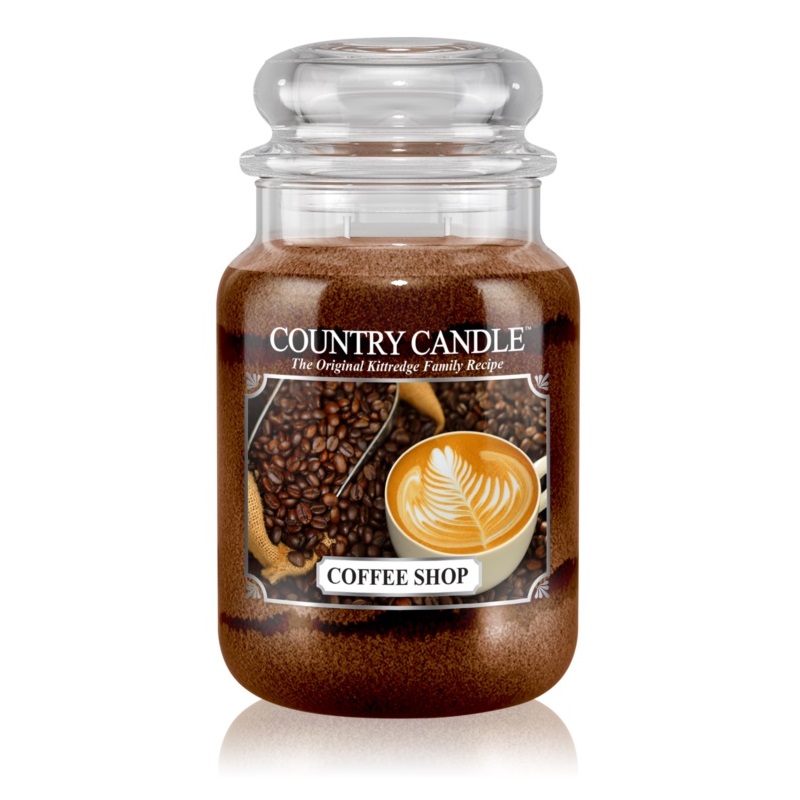 33373011581607195 Duża świeca zapachowa z dwoma knotami Coffee Shop 652g - obrazek 1
