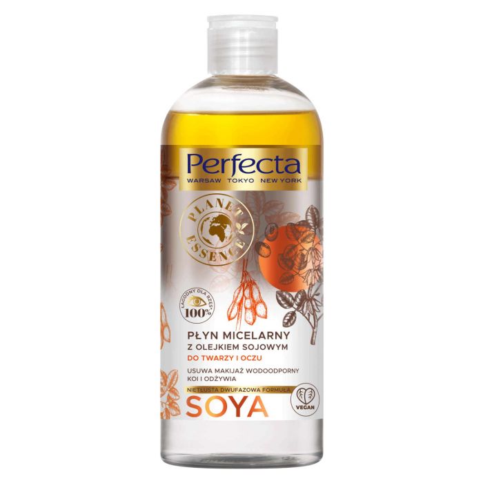 33544711660108768 Planet Essence płyn micelarny z olejkiem sojowym do twarzy i oczu 400ml - obrazek 1