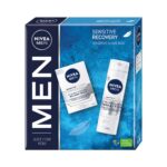Men Sensitive Recovery zestaw balsam po goleniu 100ml + pianka do golenia 200ml
