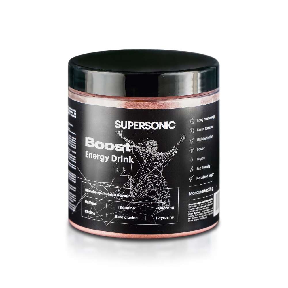 33587251689768106 Boost Energy Drink Truskawka-Rabarbar 215g - obrazek 1