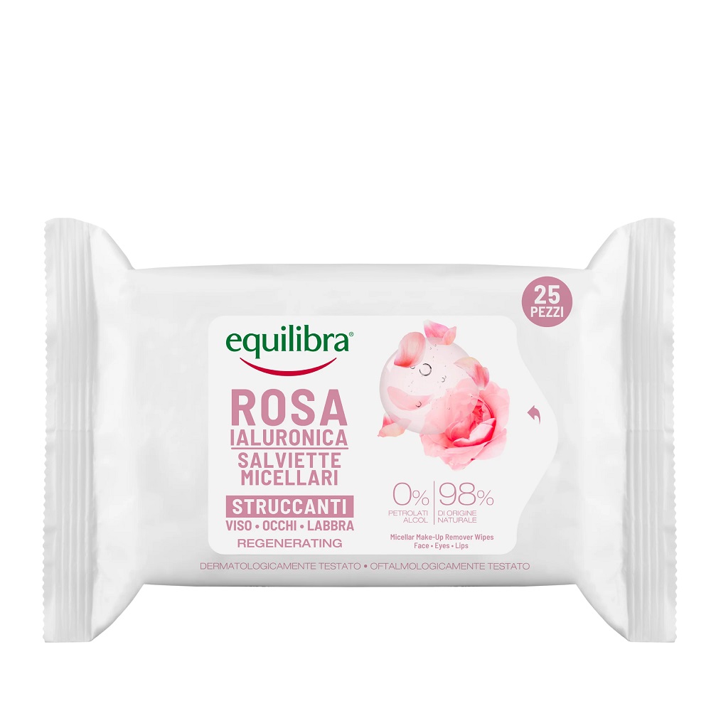 33590171652177235 Rosa Micellar Make-Up Remover Wipes różane micelarne chusteczki do demakijażu z kwasem hialuronowym 25szt. - obrazek 1