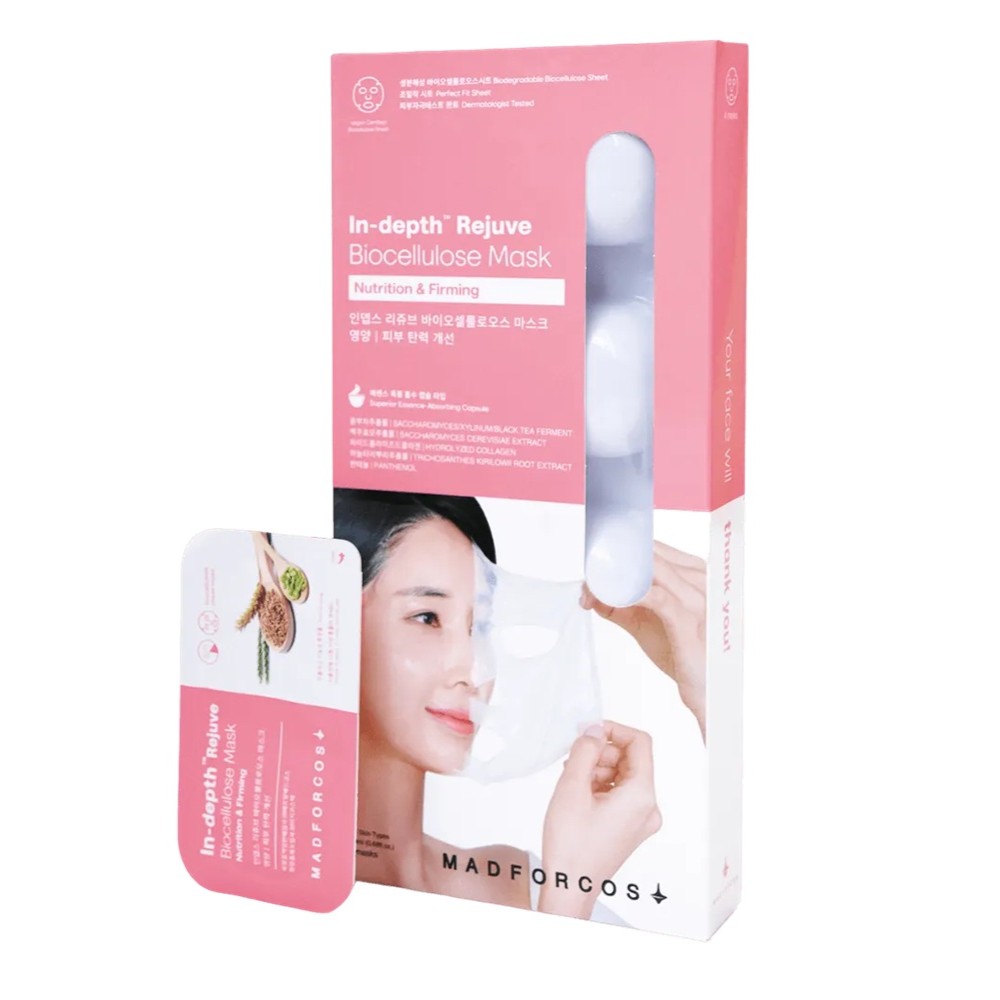 33612581761832856 In-Depth Rejuve Biocellulose Mask odmładzająca maska do twarzy 4x20ml - obrazek 1