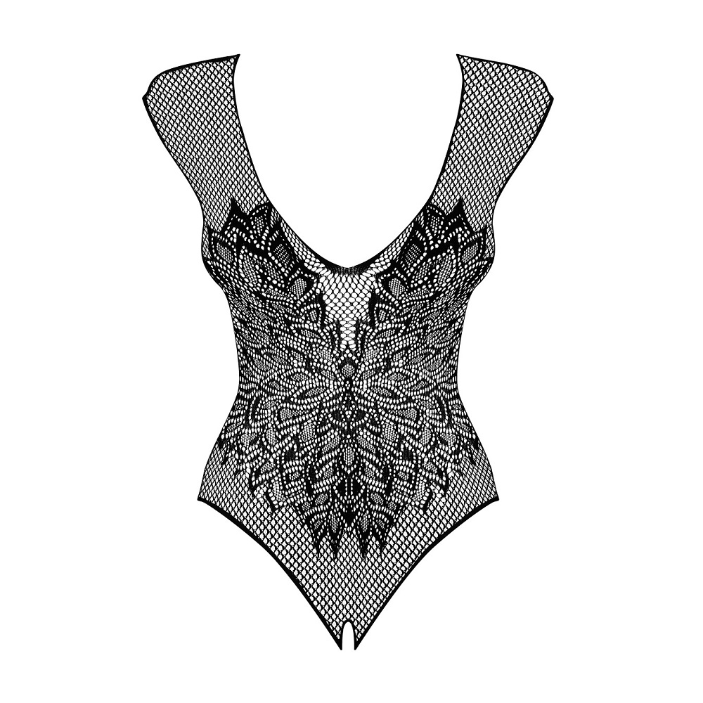 33739351712844319 B112 Teddy drapieżne body Black S/M/L - obrazek 1