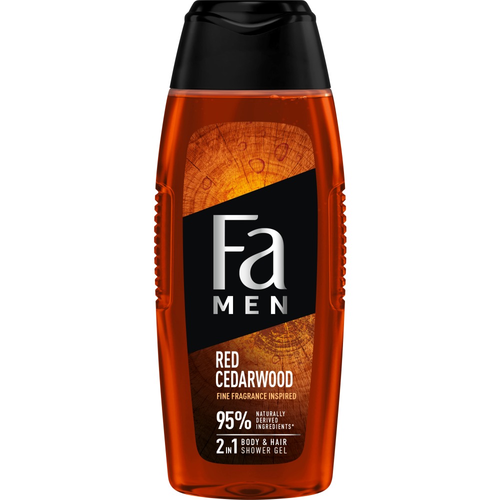 33741721642411676 Men Red Cedarwood żel pod prysznic z formułą 2w1 o zapachu nut drzewnych czerwonego cedru 400ml - obrazek 1
