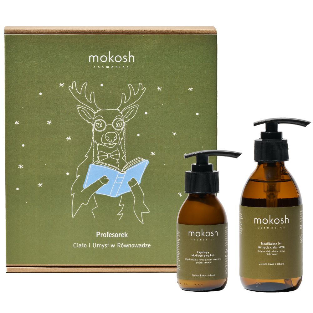 33886391761645662 Profesorek Ciało i Umysł w Równowadze zestaw nawilżający żel do mycia ciała i dłoni 200ml + łagodzący lekki krem po goleniu 90ml - obrazek 1