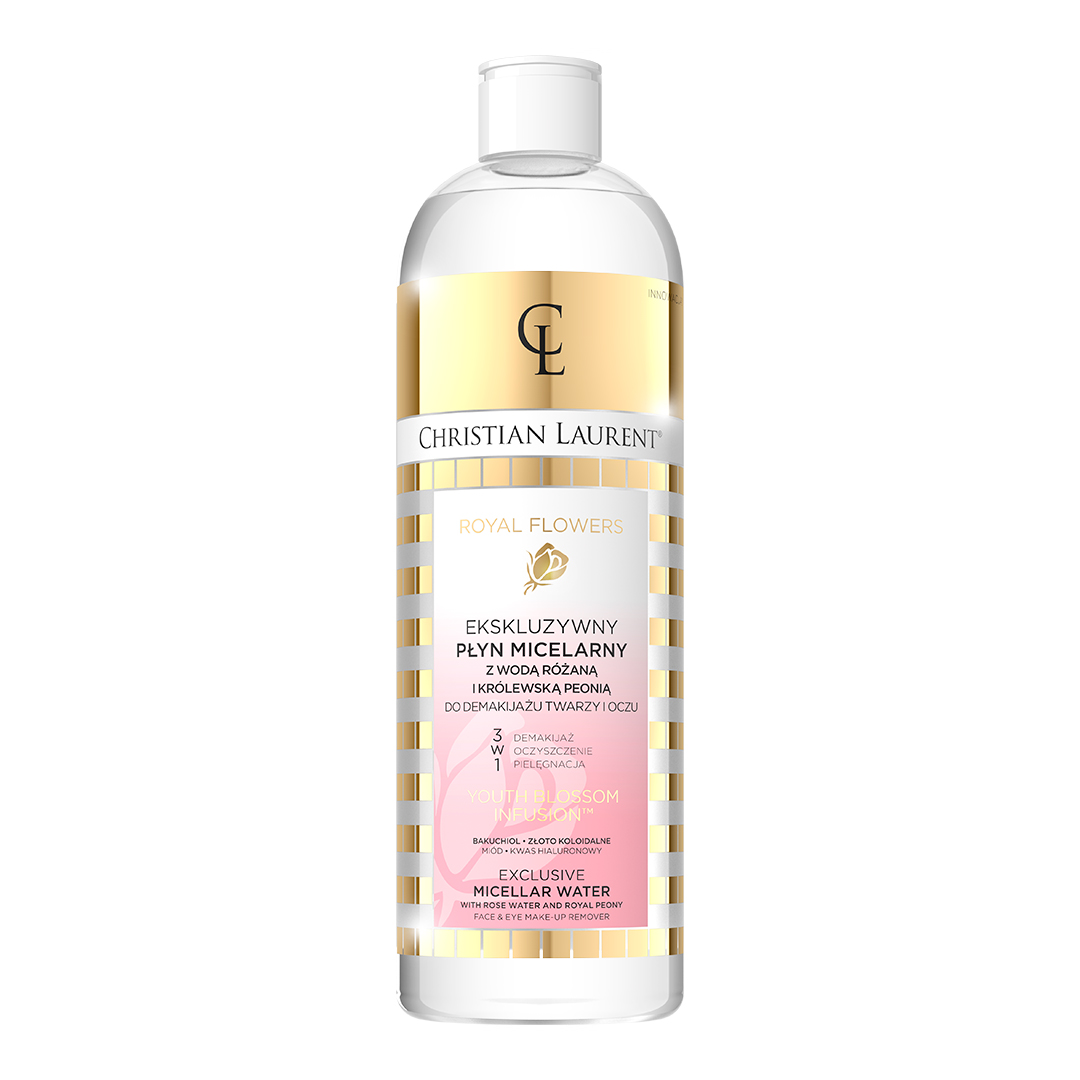 33949271652867568 Royal Flowers ekskluzywny płyn micelarny z wodą różaną i królewską peonią 500ml - obrazek 1