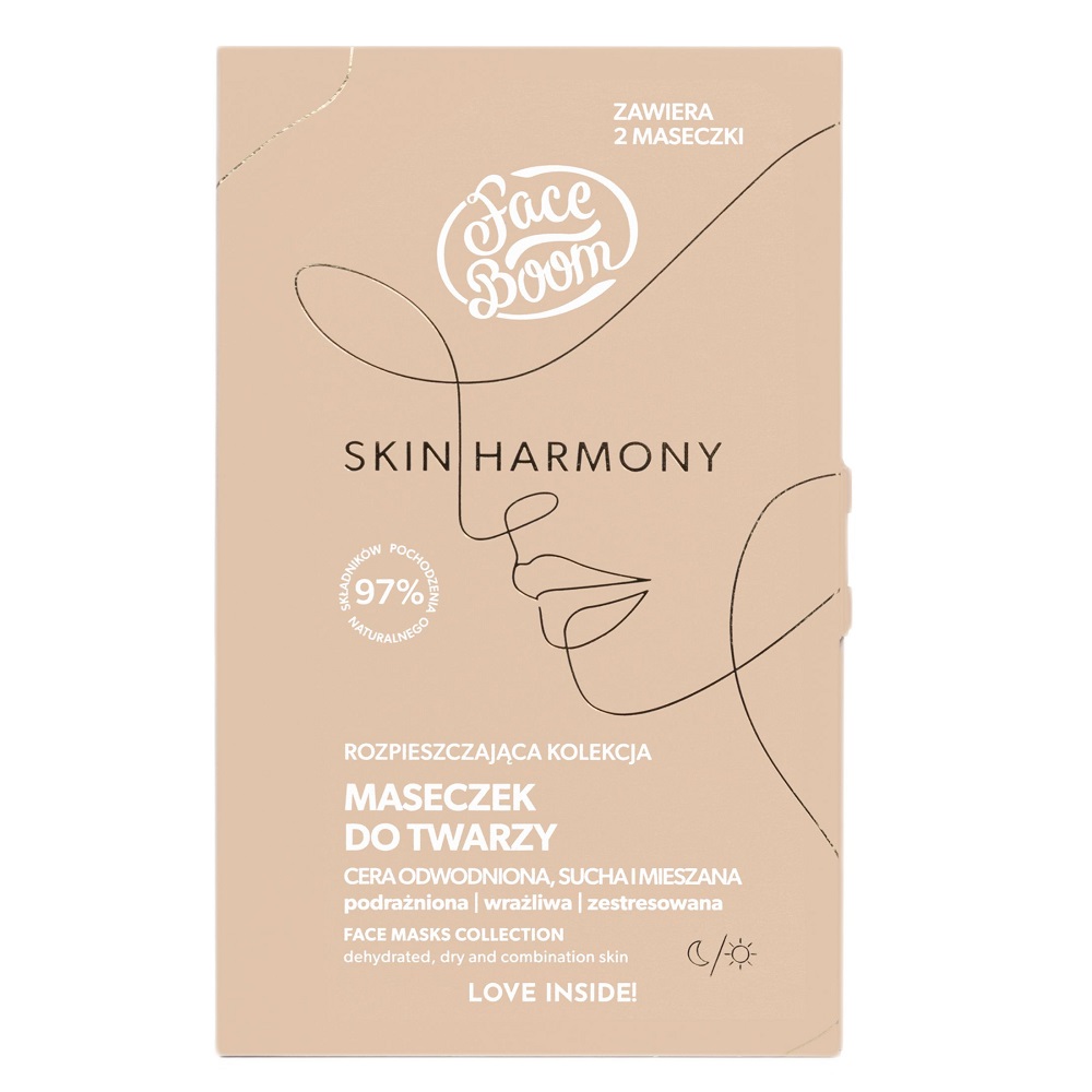 33962651715857059 Skin Harmony rozpieszczająca kolekcja maseczek do twarzy Niezrównana Faworytka 2szt. - obrazek 1