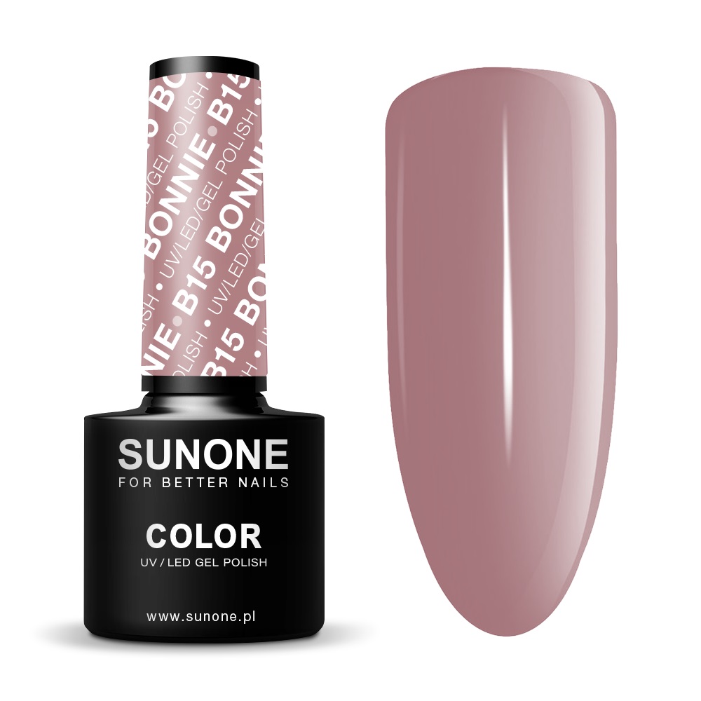 33968691755928187 UV/LED Gel Polish Color lakier hybrydowy B15 Bonnie 5g - obrazek 1