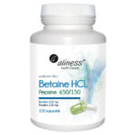 Betaina HCL + Pepsyna 650/150mg suplement diety 100 kapsułek