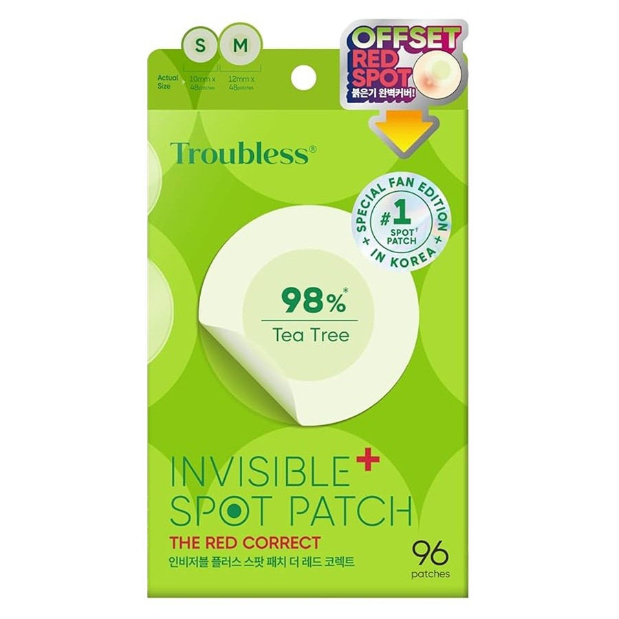 34057931756204065 Invisible Plus Spot Patch The Red Correct plastry na niedoskonałości redukujące zaczerwienienie 96szt. - obrazek 1