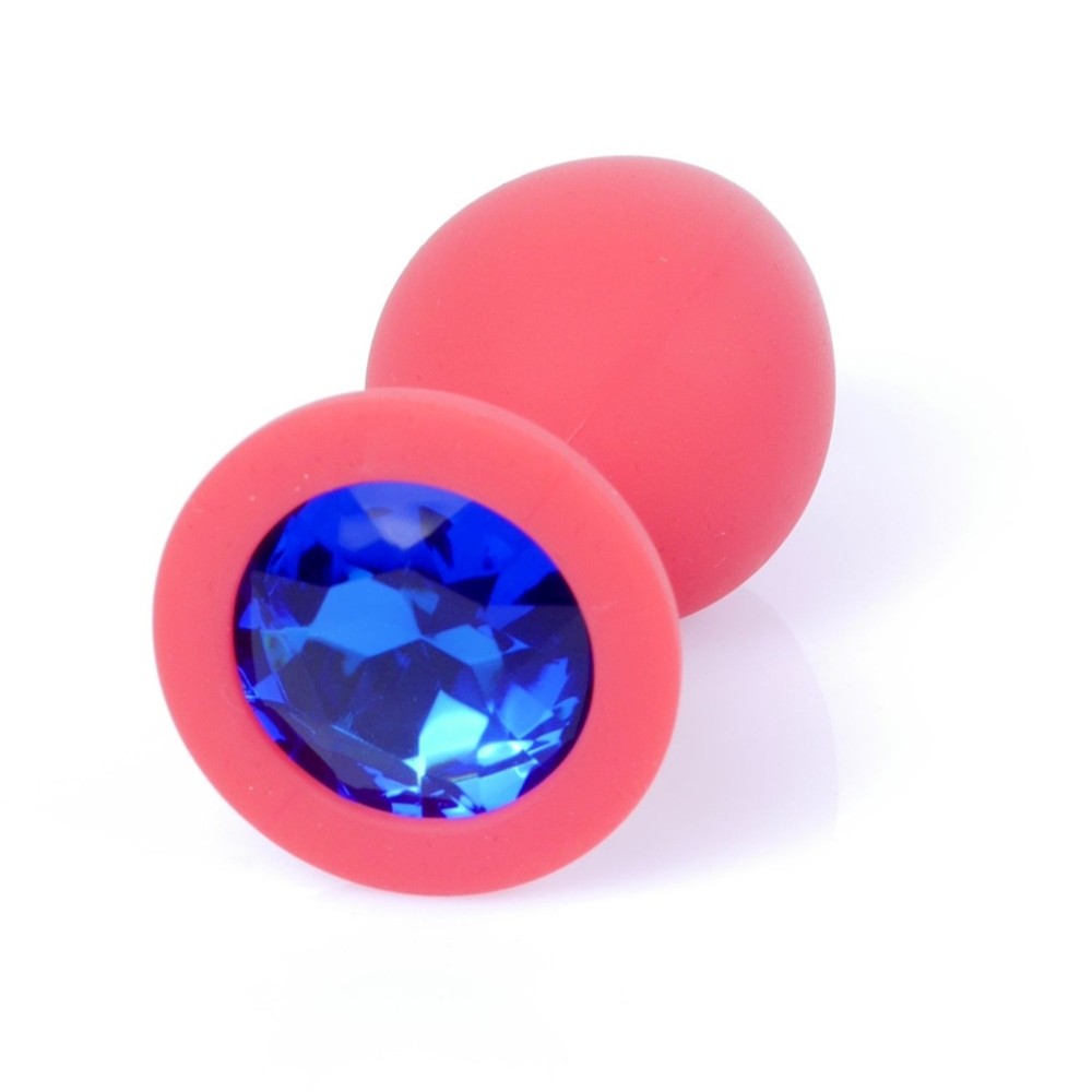 34112641778153391 Butt Plug Collection Silicone korek analny Red M - obrazek 1
