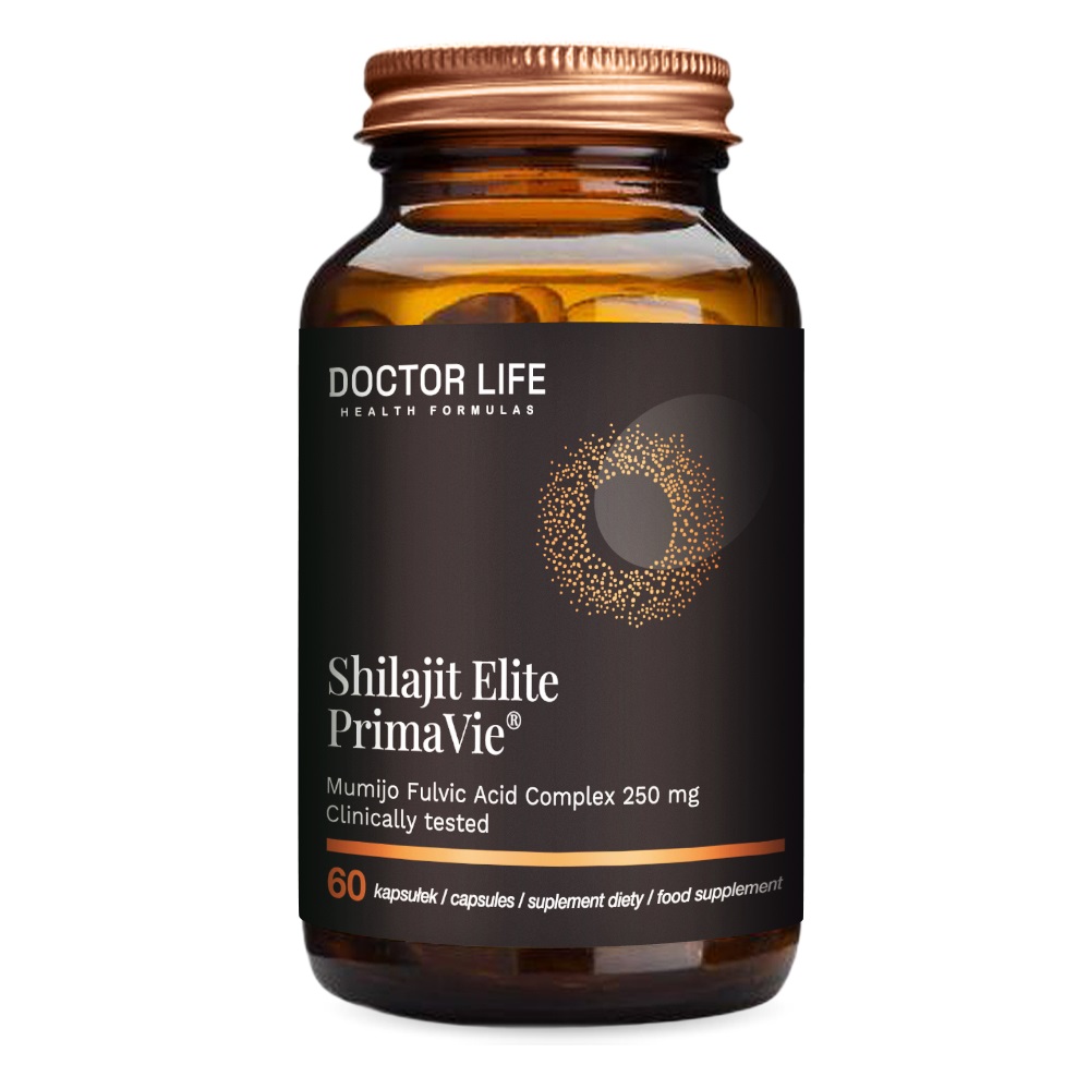 3418391728366555 Shilajit Elite PrimaVie suplement diety wspierający płodność i zdrowie skóry 60 kapsułek - obrazek 1