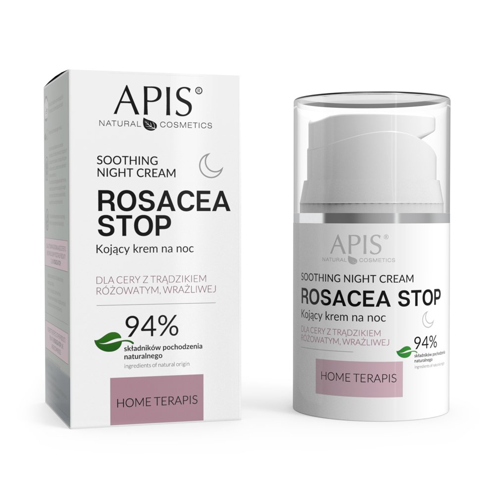 34274761643614585 Rosacea-Stop kojący krem na noc do cery z trądzikiem różowatym i wrażliwej 50ml - obrazek 1