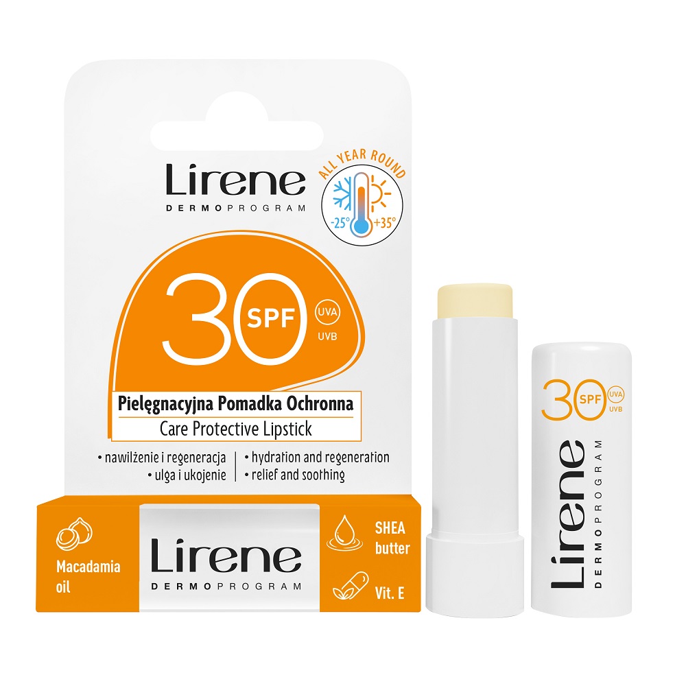 3d,Render,Mockup,Of,Blank,White,Carton,Pack,Of,Hygienic Pielęgnacyjna pomadka ochronna SPF30 4.6g - obrazek 1