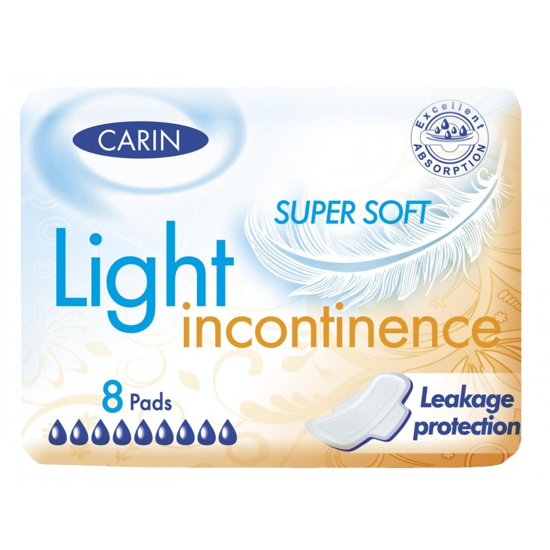 34342241634527859 Light Incontinence wkładki na nietrzymanie moczu Super Soft 8szt - obrazek 1