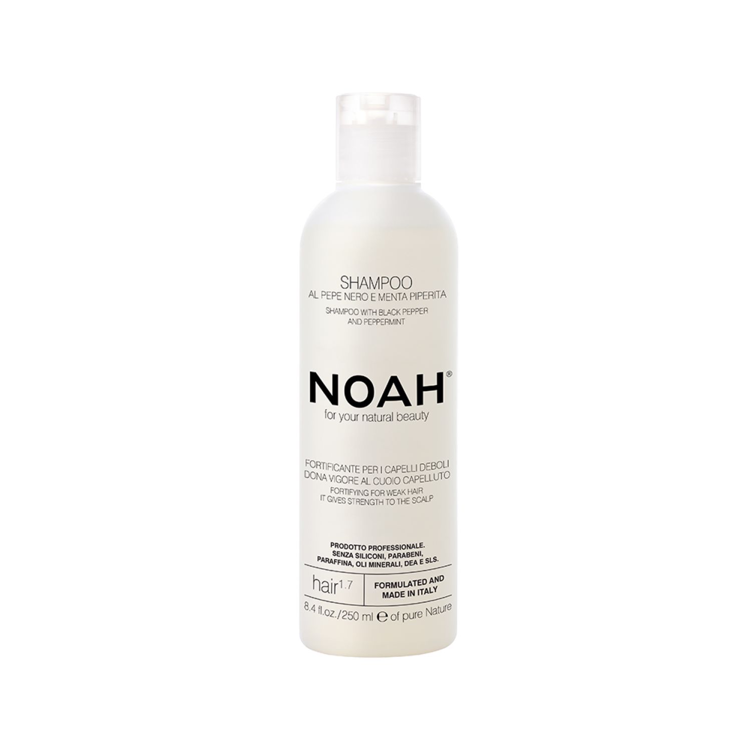 34356861663660439 For Your Natural Beauty Weak Hair Shampoo Hair 1.7 szampon do słabych włosów Black Pepper & Peppermint 250ml - obrazek 1