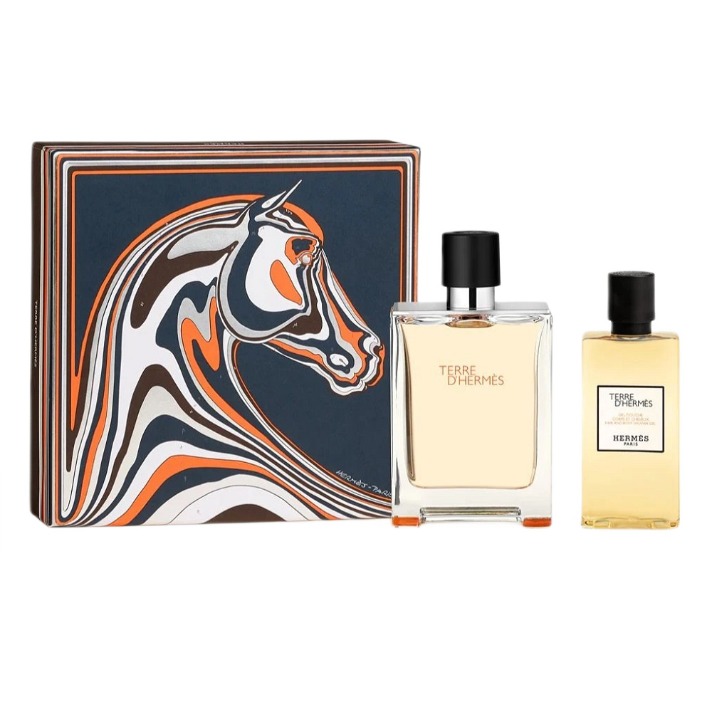 3436421763148392 Terre D'Hermes zestaw woda toaletowa spray 100ml + żel pod prysznic 80ml - obrazek 1