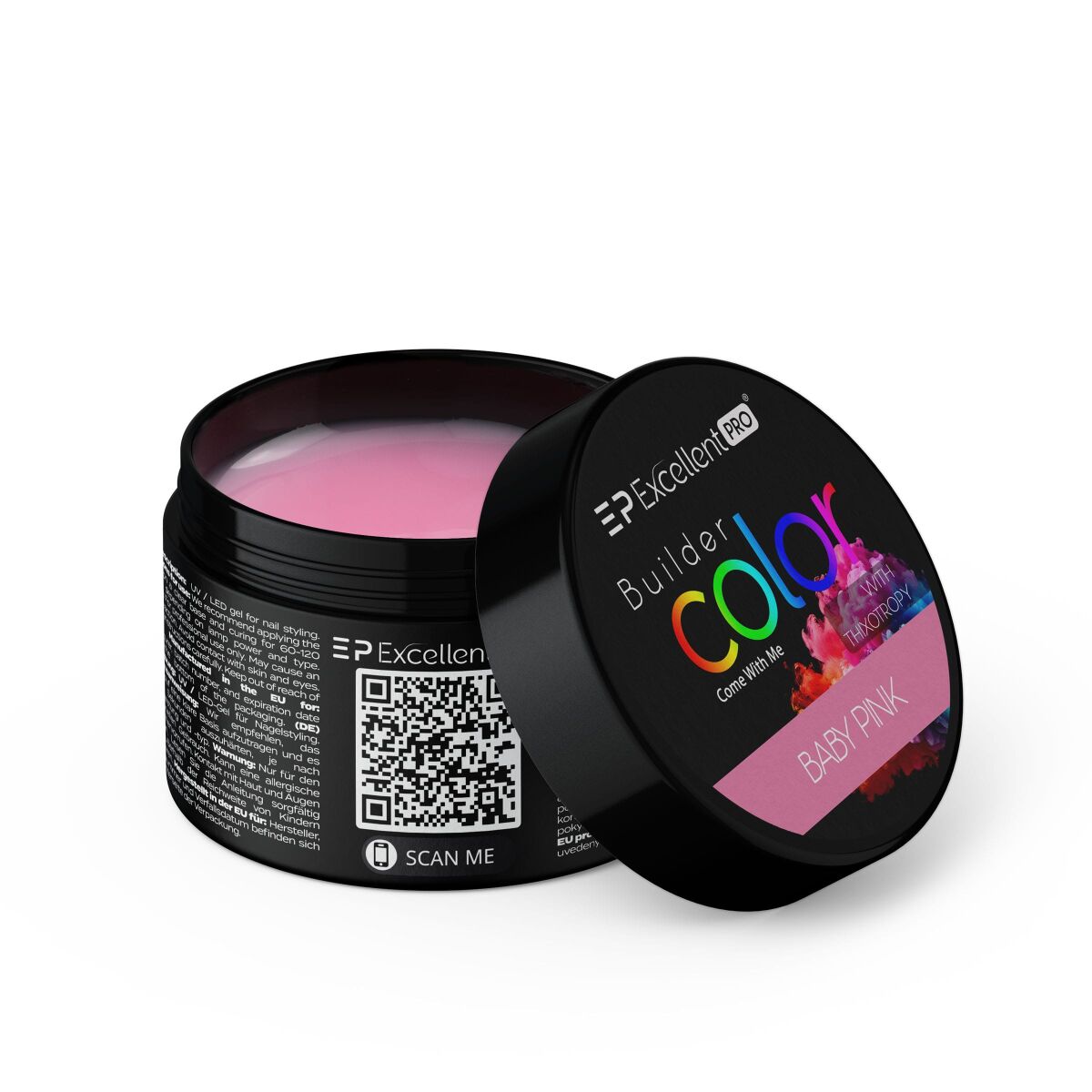 Kozubek.info for Excellent PRO Builder Color With Thixotropy Pastel żel budujący Baby Pink 15g - obrazek 1