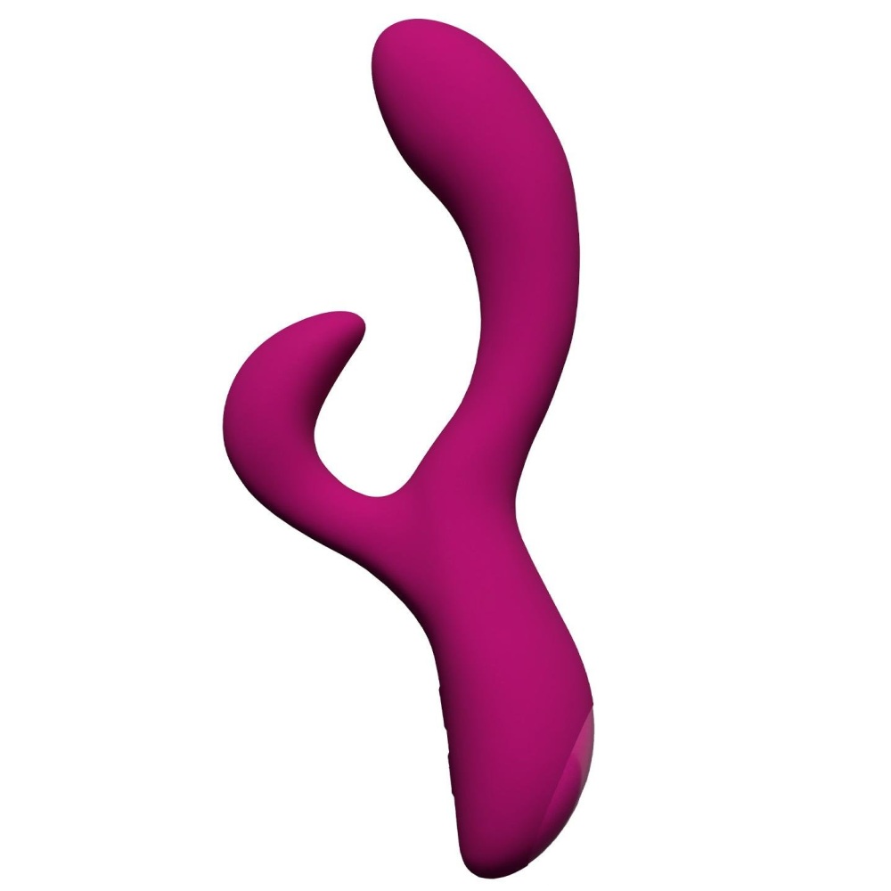 34479531752129552 Quinn Rabbit Vibrator podgrzewany podwójny wibrator Burgundy - obrazek 1